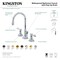 Kingston Brass KS2988TAL Tudor Widespread Bathroom Faucet W/Brass Pop-Up, Brushed Nkl KS2988TAL - alternate 3